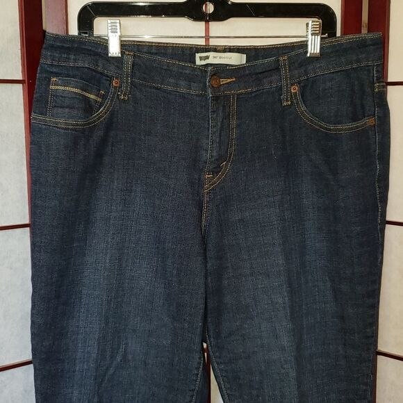 Levi's 580 Boot Cut Dark Wash Denim Jeans - Picture 1 of 12